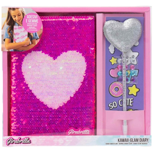 Libreta + bolígrafo NICE Girabrilla Kawaii surtido