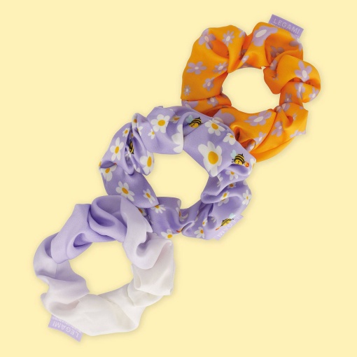 LEGAMI Hair We Are! "Be different" fabric hair elastics - 3 units