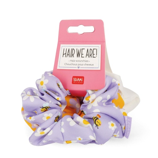 LEGAMI Hair We Are! "Be different" fabric hair elastics - 3 units