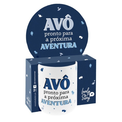 LOVELY STORY ceramic mug "Grandpa, ready for the next adventure"