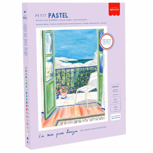 Pintar pastel por números La Petite Épicerie Petit Pastel 24,5x32,5cm - La mer pour horizon
