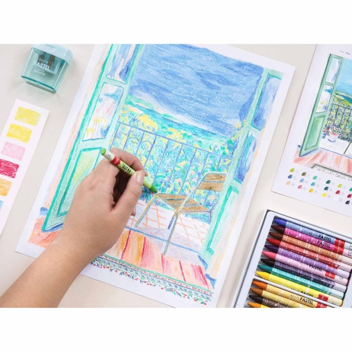 Pintura al pastel por números La Petite Épicerie Petit Pastel 24,5x32,5cm - La me pour horizonte