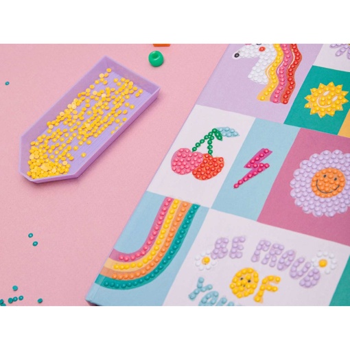 Pintar com diamantes La Petite Épicerie Petit Diamond Kids - Carnet secret