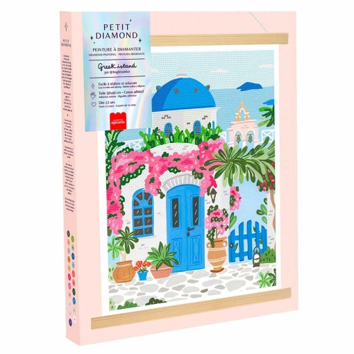 Pintar com diamantes La Petite Épicerie Petit Diamond 30x40cm - Greek Island