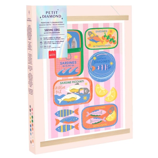 Pintar com diamantes La Petite Épicerie Petit Diamond 30x40cm - Sardine Cans