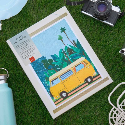 Cuadro con diamantes La Petite Épicerie Petit Diamond 30x40cm - Van Life