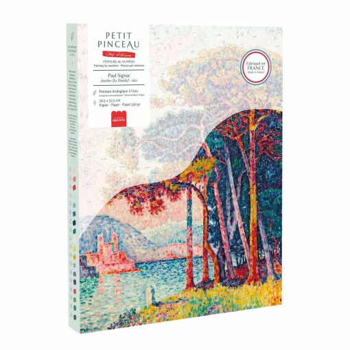 Pintar por números La Petite Épicerie Petit Pinceau 24,5x32,5cm - Antibes (La pinède) - Paul Signac