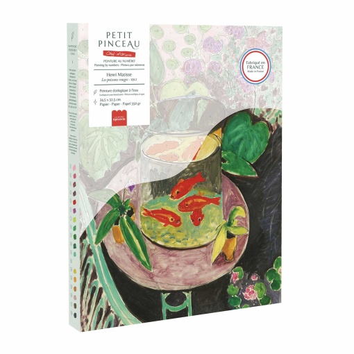 Pintar por números La Petite Épicerie Petit Pinceau 24,5x32,5cm - Les poissons rouges - Henri Matisse