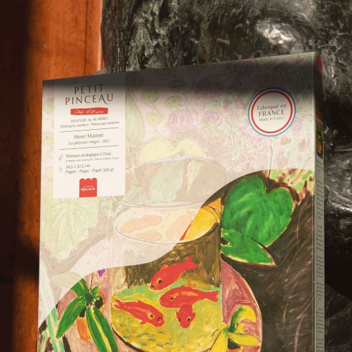 Pintura por números La Petite Épicerie Petit Pinceau 24,5x32,5cm - Les poissons rouges - Henri Matisse