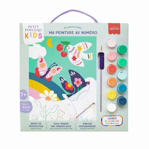 Pintura por números La Petite Épicerie Petit Pinceau Kids 18x25cm - Primavera