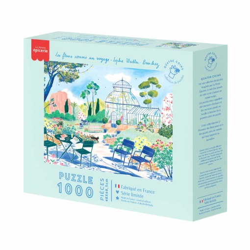 Puzzle La Petite Épicerie Quatre Coins 1000 piezas - Les fleurs comme un voyage - Weidler Bauchez