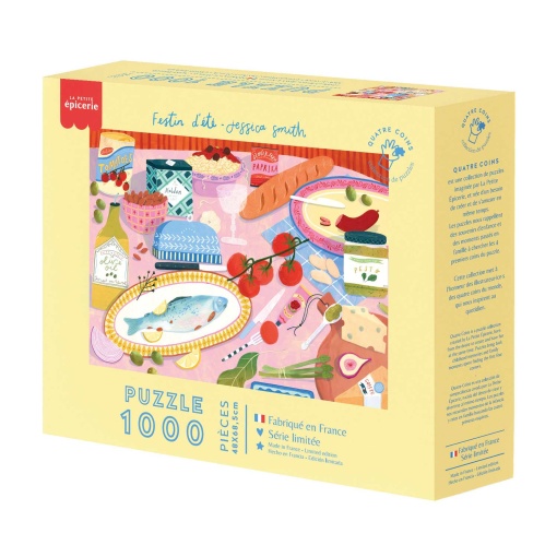 Puzzle La Petite Épicerie Quatre Coins 1000 piezas - Festin d'été - Jessica Smith