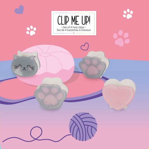 Molas de cabelo mini LEGAMI Clip Me Up! Kitty (4 unidades)