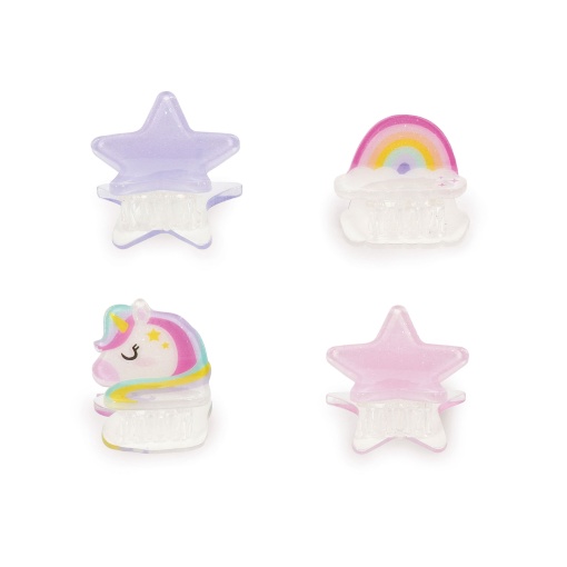 Molas de cabelo mini LEGAMI Clip Me Up! Unicorn (4 unidades)