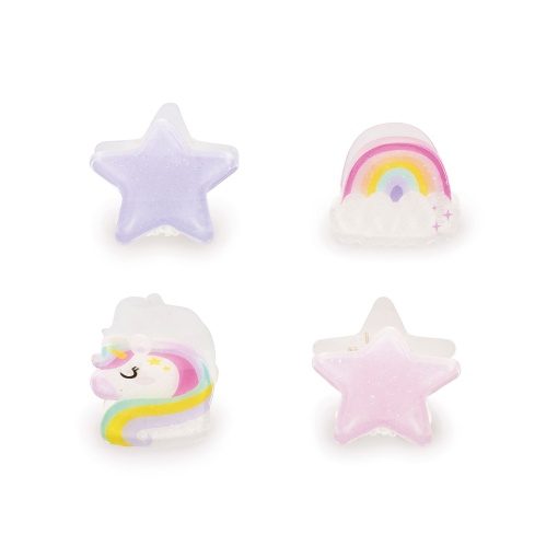 Molas de cabelo mini LEGAMI Clip Me Up! Unicorn (4 unidades)