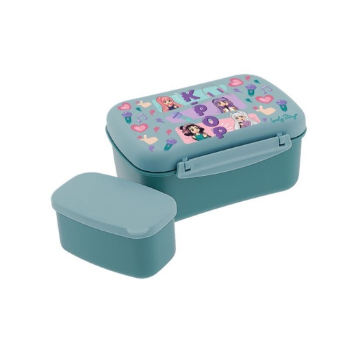 Caixa de lanche LOVELY STORY K-POP (2 unidades) azul petróleo