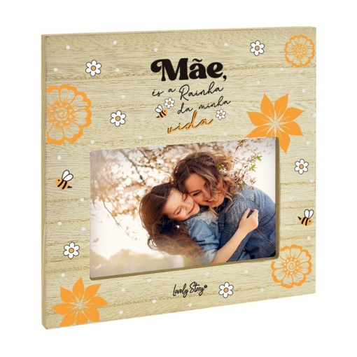 Wooden frame LOVELY STORY 7x9cm "Mom, you are the queen of my life"