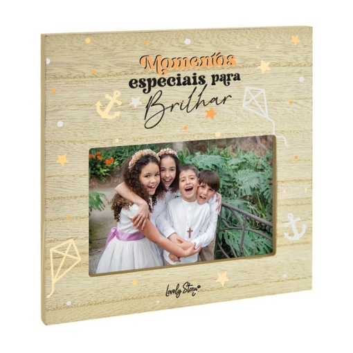 Wooden frame LOVELY STORY 7x9cm "Special moments to shine"