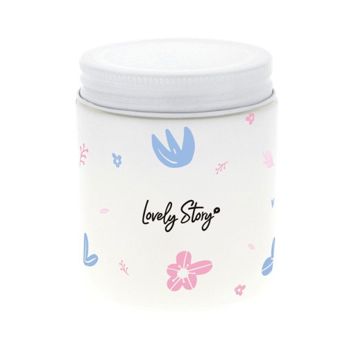 LOVELY STORY scented candle "Scent of hugs from a wonderful grandmother" 160g coconut