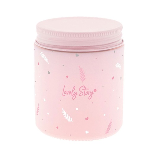 Vela perfumada Lovely Story "Huele a momentos mágicos" 160g rosas