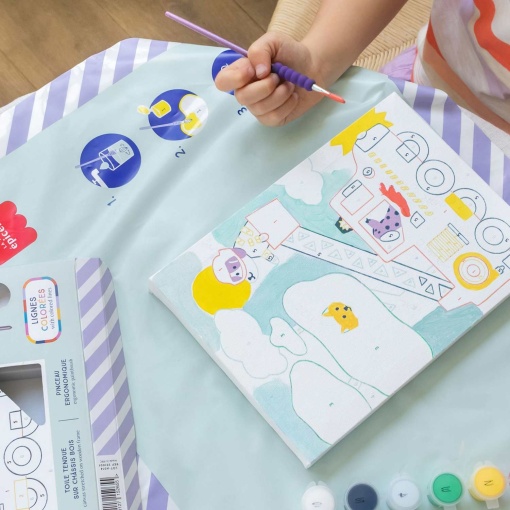 Paint by numbers La Petite Épicerie Petit Pinceau Kids 18x25cm - Wouf