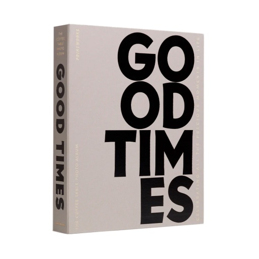 Álbum fotográfico "Good times" 33x27cm cinza PRINTWORKS
