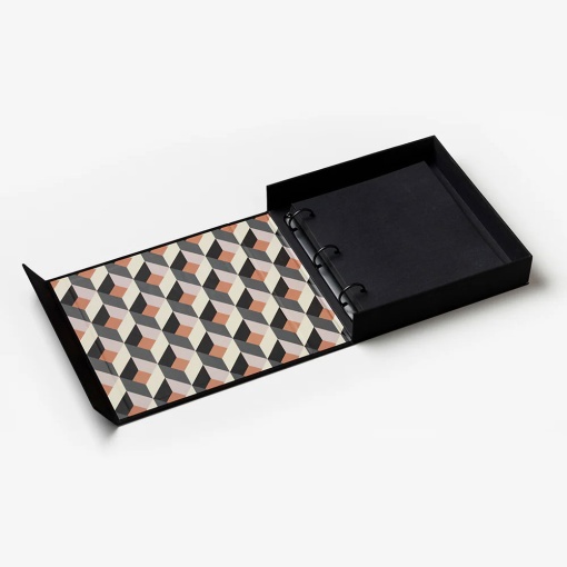 Álbum fotográfico "Happy days" 24x24cm preto PRINTWORKS