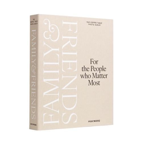 Álbum fotográfico "Family and friends" 33x27cm bege PRINTWORKS