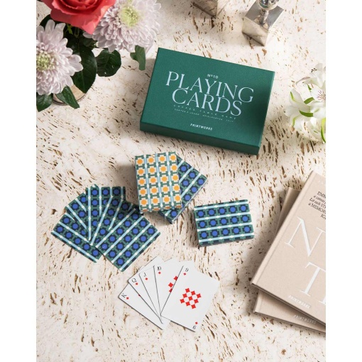 Baralho de cartas "Playing cards" verde (2 unidades) PRINTWORKS