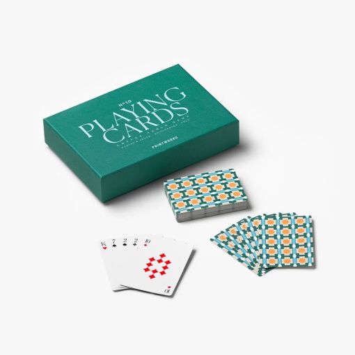 Baralho de cartas "Playing cards" verde (2 unidades) PRINTWORKS