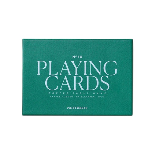 Baralho de cartas "Playing cards" verde (2 unidades) PRINTWORKS