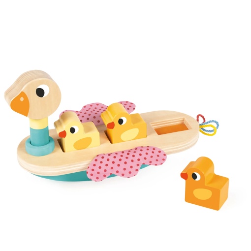 Familia de patitos de madera GOULA