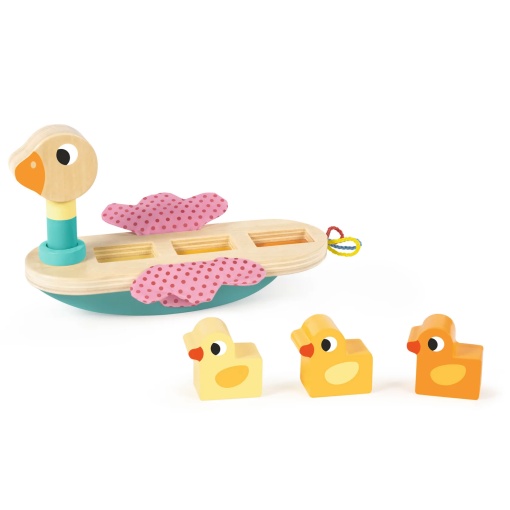 Familia de patitos de madera GOULA