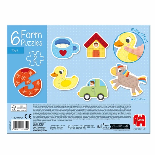 Juguetes rompecabezas de 2 piezas GOULA