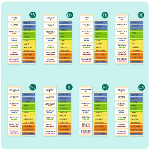 Reloj calendario GOULA