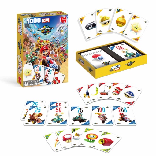 Juego de cartas JUMBO de Mario Kart World de 1000 km