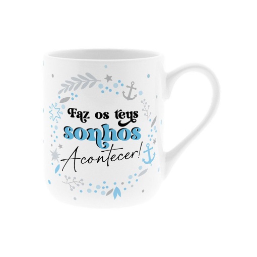 LOVELY STORY ceramic mug "Make your dreams come true!" 330ml + lollipop