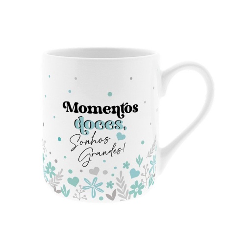 LOVELY STORY ceramic mug "Sweet moments, big dreams!" 330ml + lollipop
