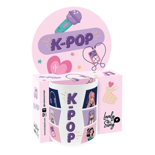 LOVELY STORY K-POP Stars ceramic mug, 330ml