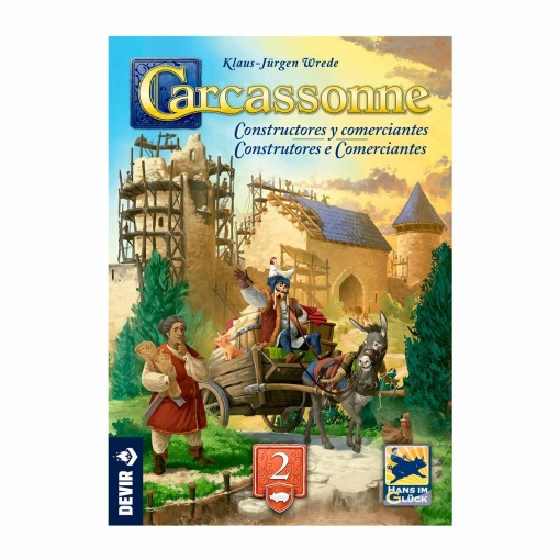 Carcassonne expansão 2: Construtores e Comerciantes DEVIR (Versão portuguesa)