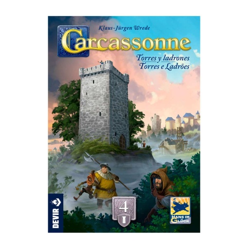 Carcassonne expansão 4: Torres e Ladrões DEVIR (Versão portuguesa)