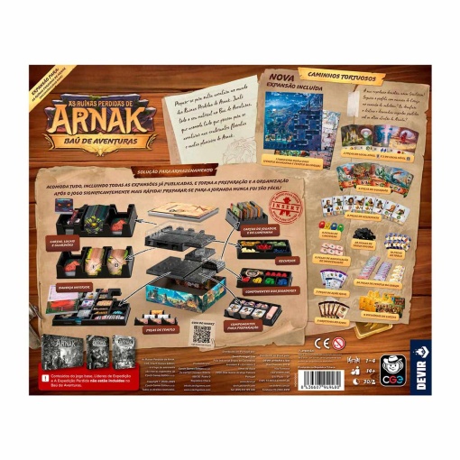 The Lost Ruins of Arnak - expansion: DEVIR Adventure Chest (Portuguese version)
