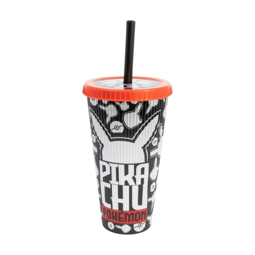 Pokémon Metal Meltdown Relief Cup with Straw, 790 ml