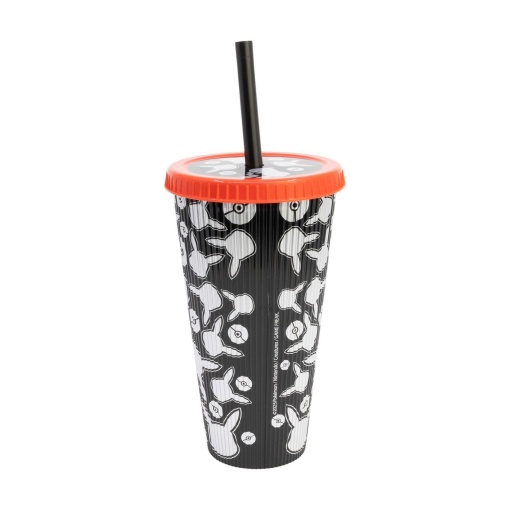 Copo com palhinha Relieve Pokémon Metal Meltdown 790 ml