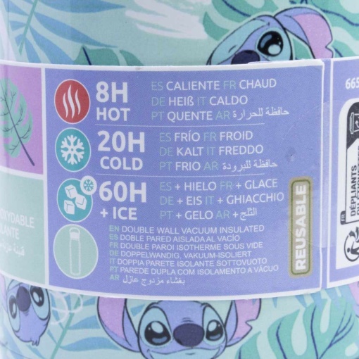 Garrafa térmica Glam Disney Stitch Aloha 665ml