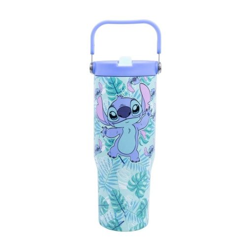 Taza térmica de acero inoxidable con asa, DISNEY Stitch Aloha, 860 ml.