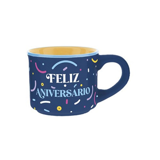 Chávena de café LOVELY STORY "Feliz aniversário" 50ml