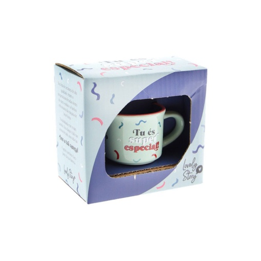 Chávena de café LOVELY STORY "Tu és super especial!" 50ml
