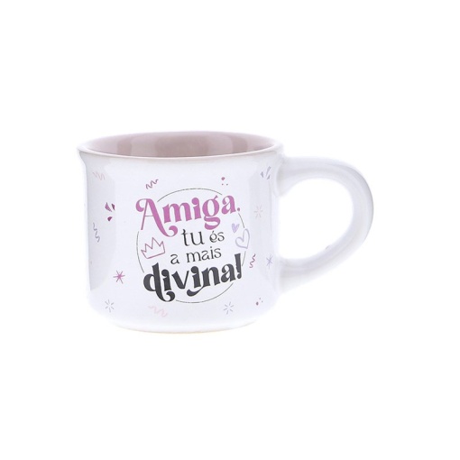 Chávena de café LOVELY STORY "Amiga, tu és a mais divina!" 50ml