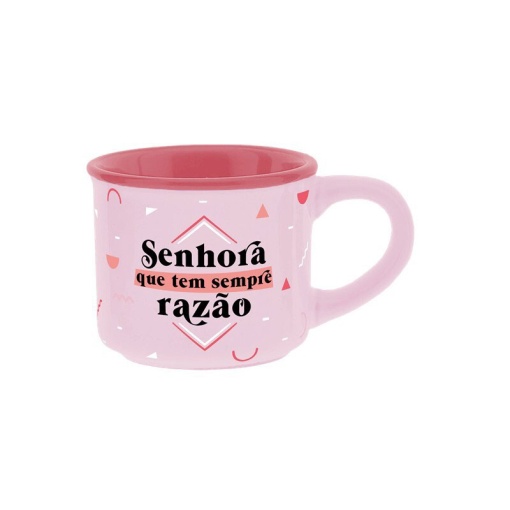 Chávena de café LOVELY STORY "Senhora que tem sempre razão!" 50ml